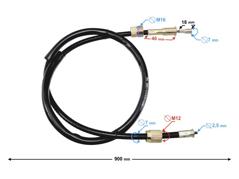 speedometer cable for Volcano 50 / J 902 moped speedometer cable for Volcano 50 / J 902 moped