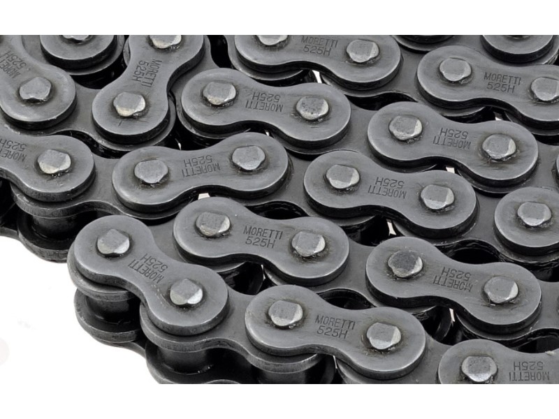 Moretti drive chain 525H-130L (without o-ring) for moped