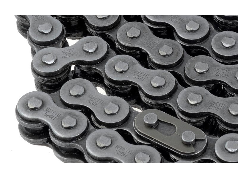 Moretti drive chain 520H-130L (without o-ring) for moped