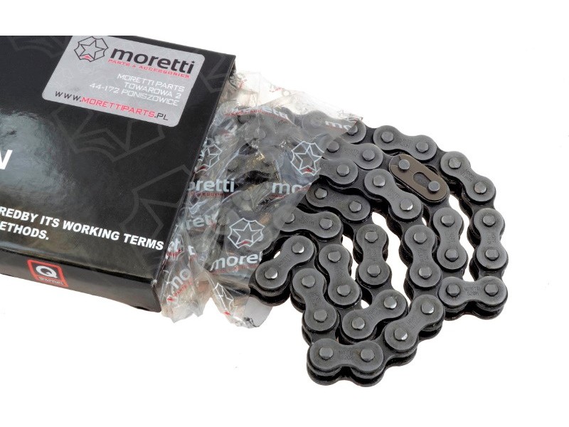 Moretti drive chain 520H-130L (without o-ring) for moped