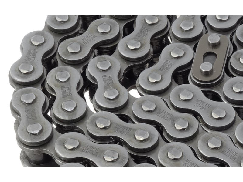 Moretti drive chain 530H-130L (without o-ring) for moped