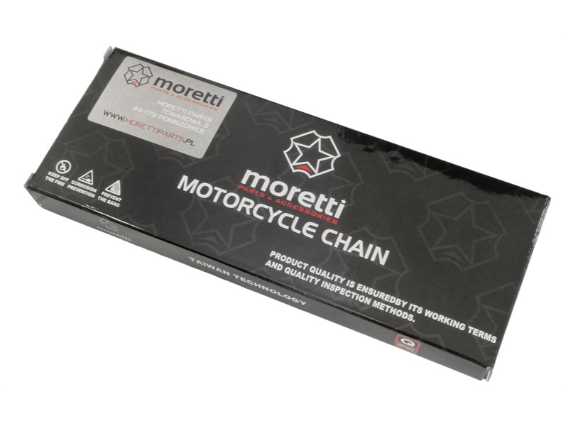 Moretti drive chain 420H-112L (without o-ring) for moped