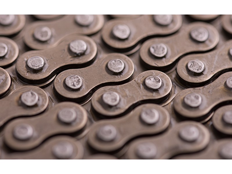 Moretti drive chain 25H-144L (without o-ring) for Pocket Bike moped