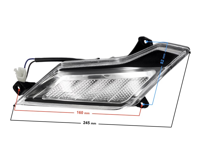 Left position lamp for E-Max scooter