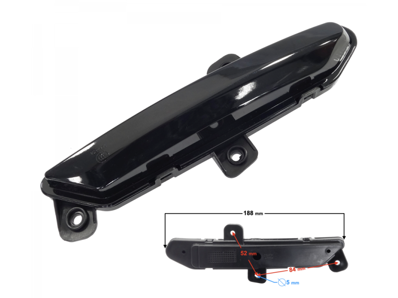 Left decorative lamp of fuel tank Street-R 125 Left decorative lamp of fuel tank Street-R 125
