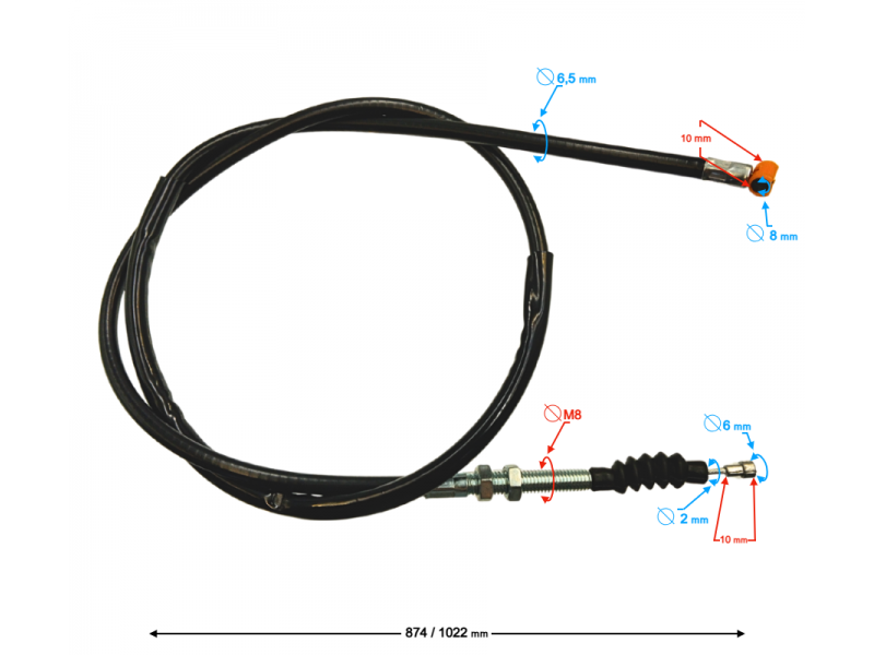 (WHOLESALE) Clutch cable BXF 150 (WHOLESALE) Clutch cable BXF 150