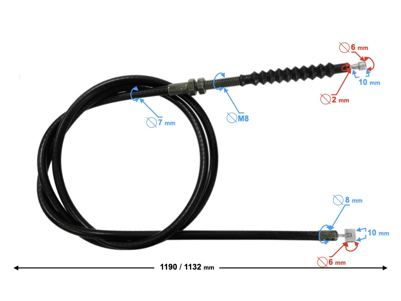 clutch cable DB250 MZK