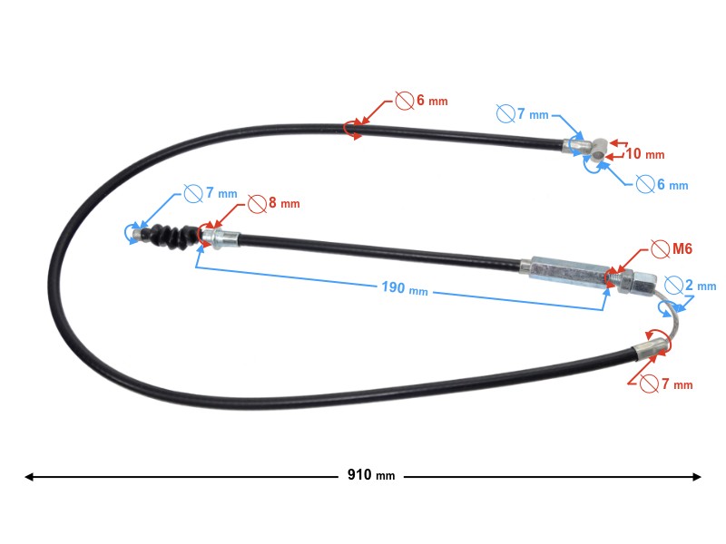 Clutch cable Cross 110cc