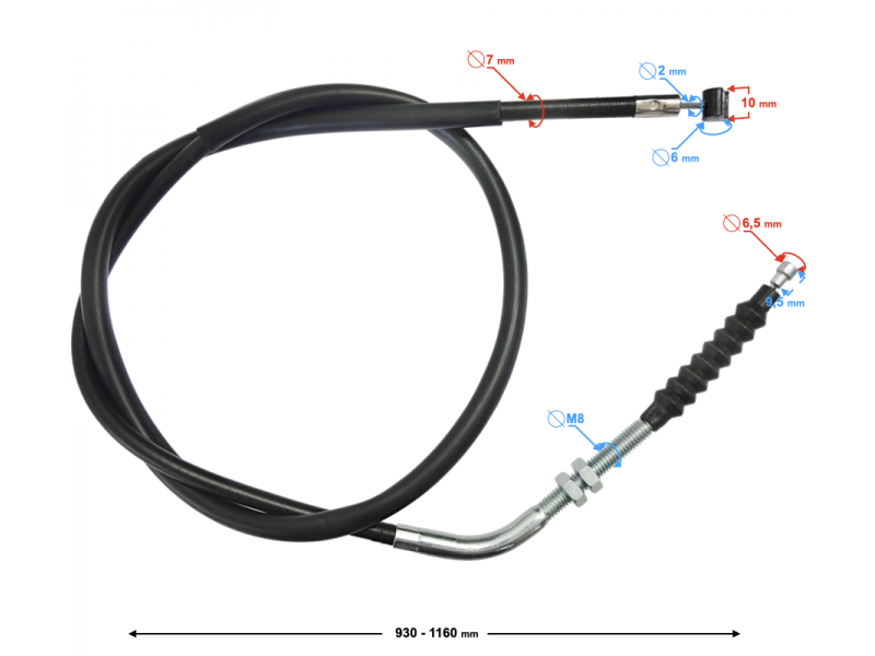 (WHOLESALE) Clutch cable for motorcycle Classic 125 / E5