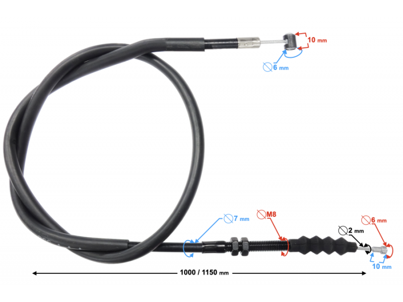 (WHOLESALE) Clutch cable VOGE 300 Rally (320240560-0001)