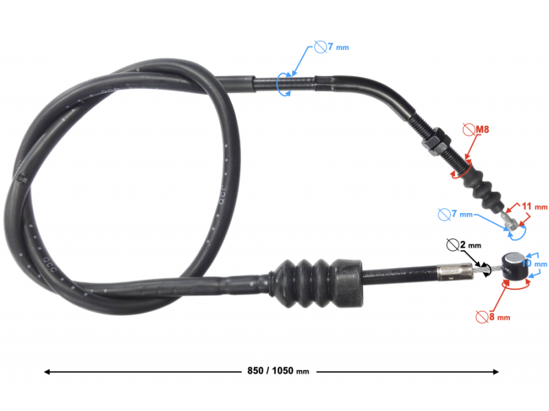 (WHOLESALE) Clutch cable VOGE 500AC (320240570-0001)