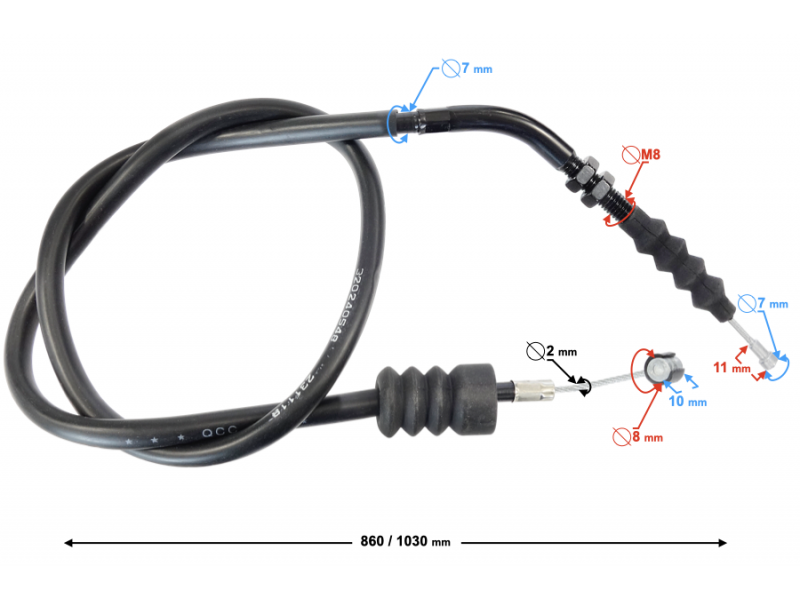 Clutch cable VOGE 500AC
