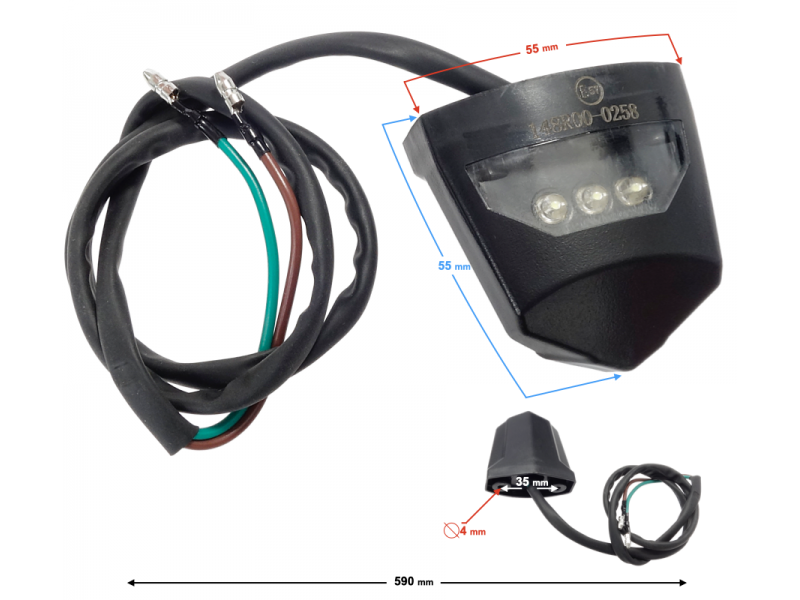 License plate lamp Street-R 125