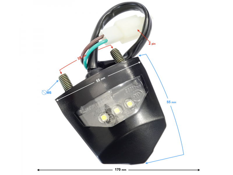 License plate light VOGE 525ACX