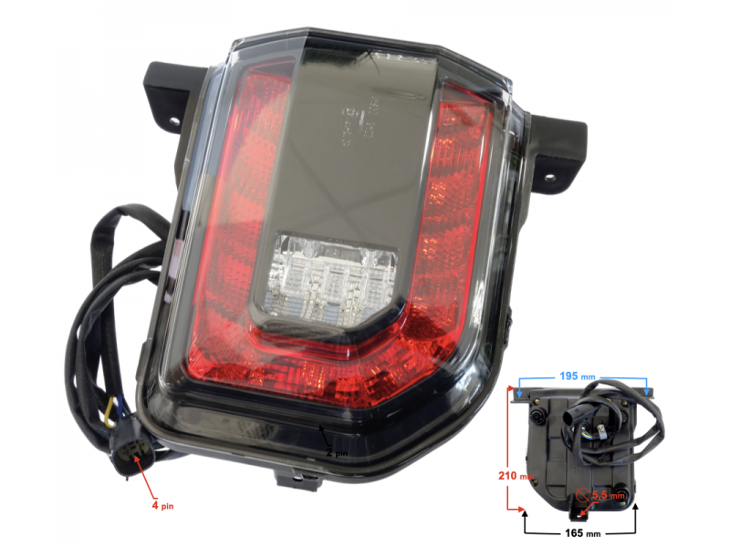 Right rear light Hisun Forester 750
