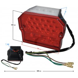 Rear lamp for motorcycle MZ LED