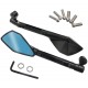 Universal adjustable motorcycle mirrors without approval