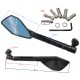 Universal adjustable motorcycle mirrors without approval