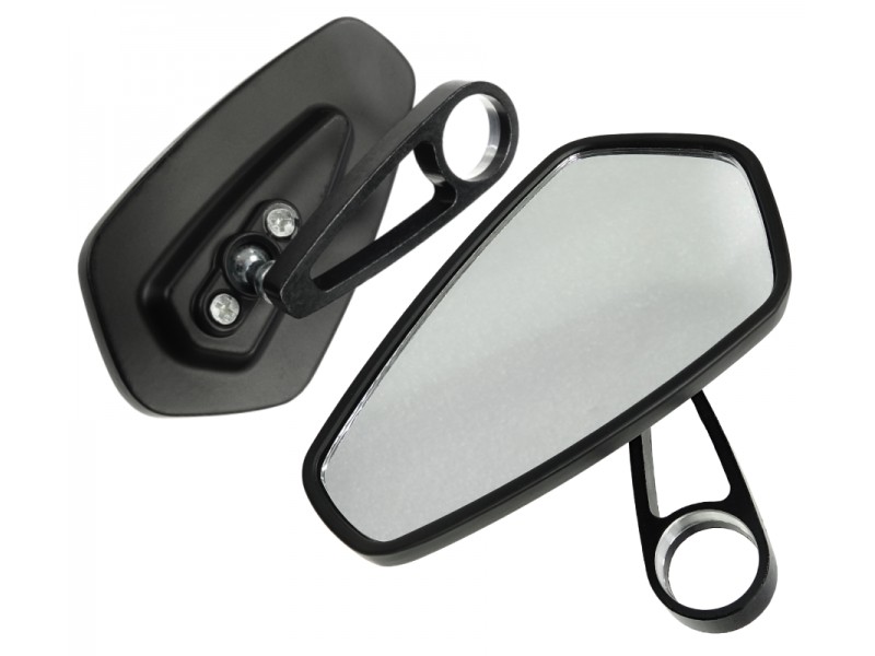 Naked street mirrors assembled on handlebar universal without homologation