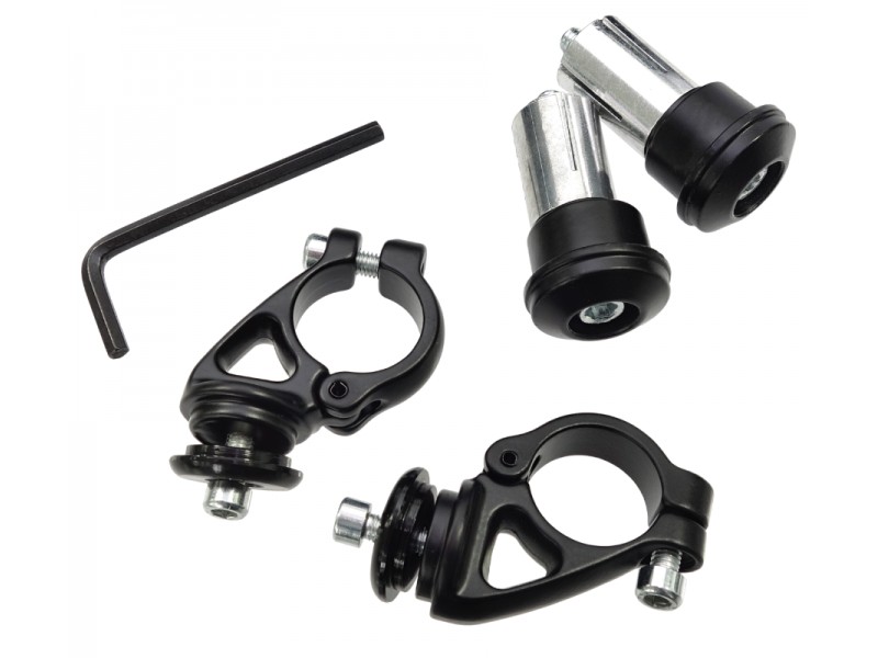 Naked street mirrors assembled on handlebar universal without homologation