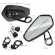 Naked street mirrors assembled on handlebar universal without homologation