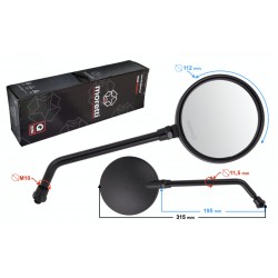 R + R mirrors for motorcycle (thread diameter 10mm) with homologation