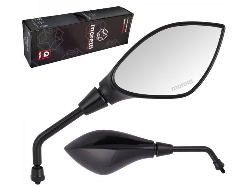 R + R Mirrors, black (thread diameter 10mm) for moped - MRT 1106 with homologation R + R Mirrors, black (thread diameter 10mm) for moped - MRT 1106 with homologation