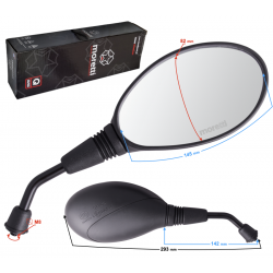 Mirrors R + L for scooter Orlando M8 with homologation