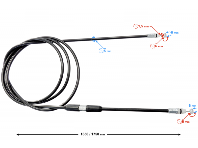 Seat cable X-trail 125