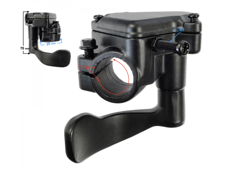 Throttle grip ATV Rocky 125