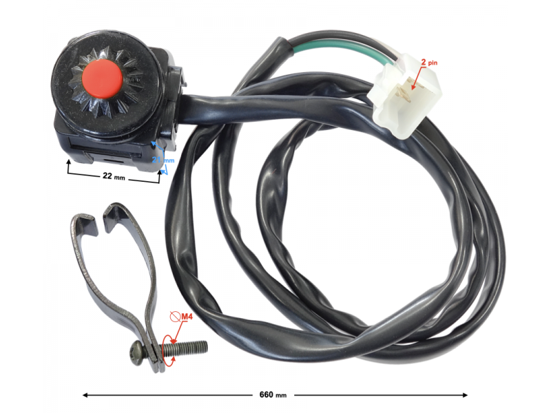Gas body for moped Pocket Bike variant 2