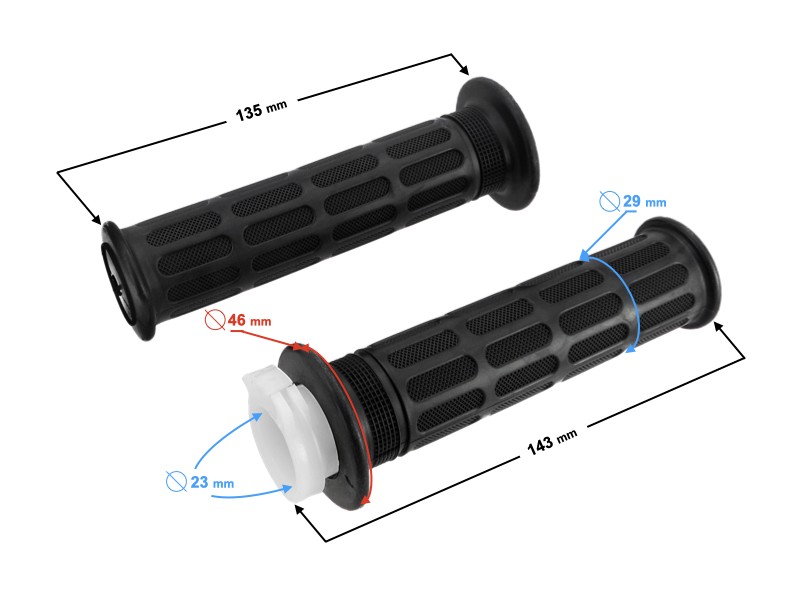 Left + right shifters set MR02