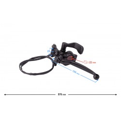 (WHOLESALE) Throttle with ATV Force and Eagle brake lever