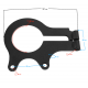 Raze 200 ATV rear brake caliper mount