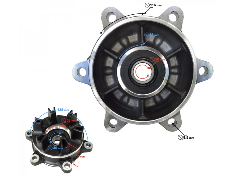 Rear sprocket mounting BLADE R