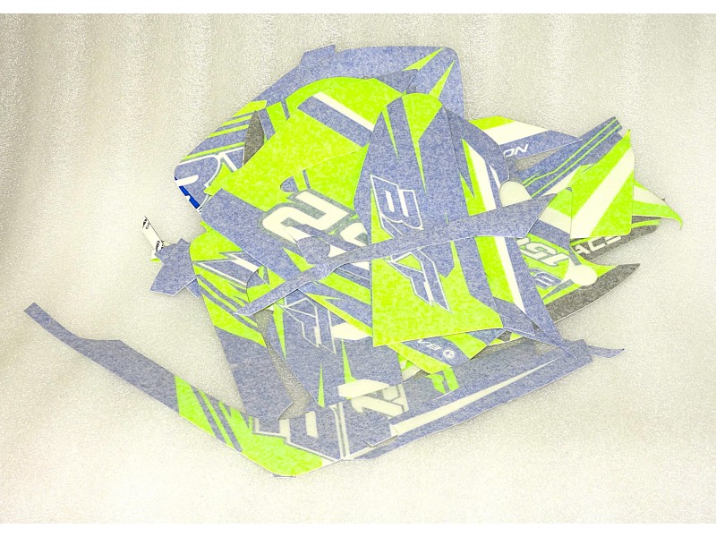 Stickers set Green-Blue BXF 150