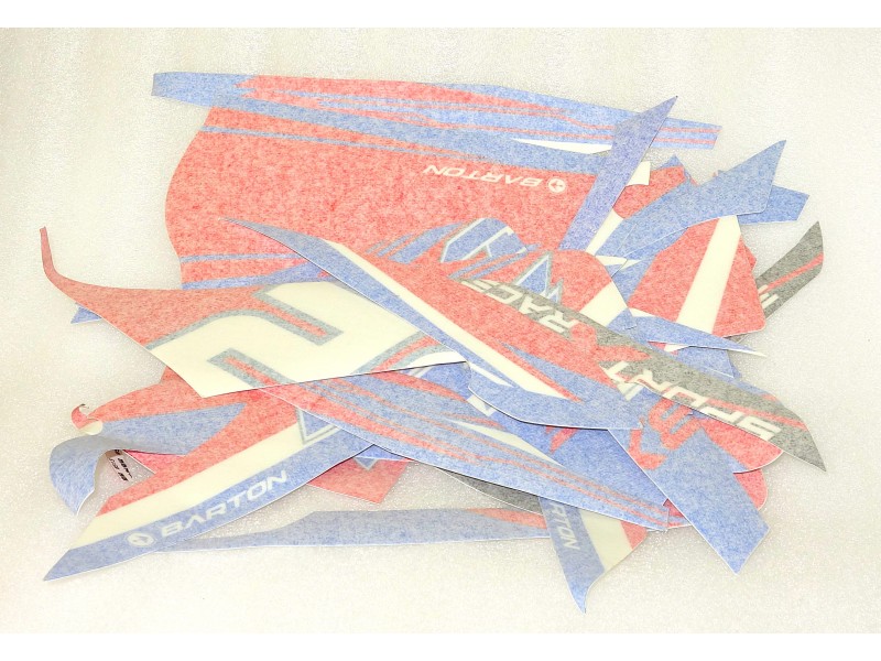 Stickers set red-blue BXF 150