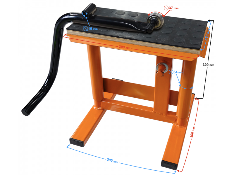 Stand Motorcycle Stand Cross + Rubber Orange Stand Motorcycle Stand Cross + Rubber Orange