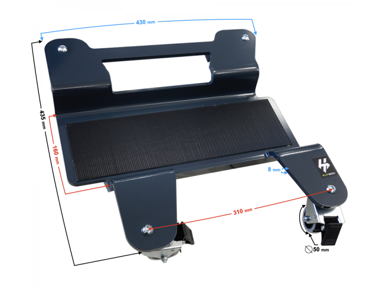 Motorcycle trolley with centre stand