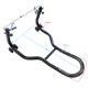 Motorcycle stand rear - rollers
