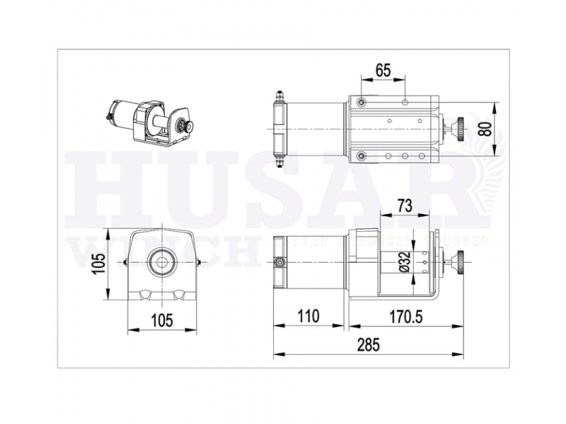 BST winch 2000 LBS