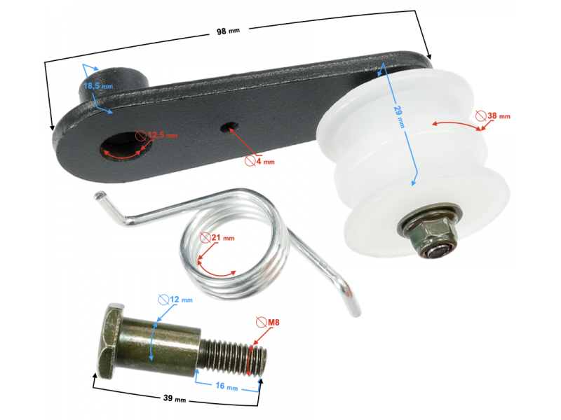 ATV Raze 200 chain tensioner