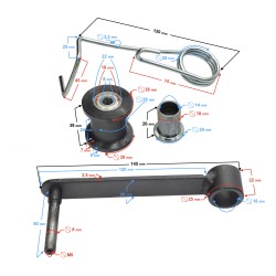Chain tensioner for ATV 250ST-9E