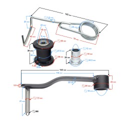 Chain tensioner for ATV 250 STXE Chain tensioner for ATV 250 STXE