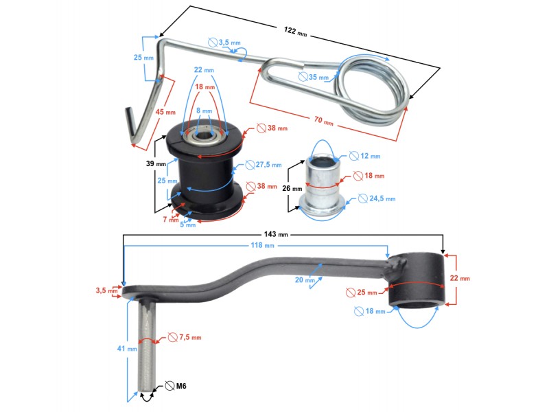 Chain tensioner for ATV 250 STXE