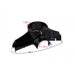 steering wheel cover for Tres scooter, black steering wheel cover for Tres scooter, black