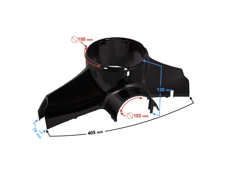 steering wheel cover for Tres scooter, black