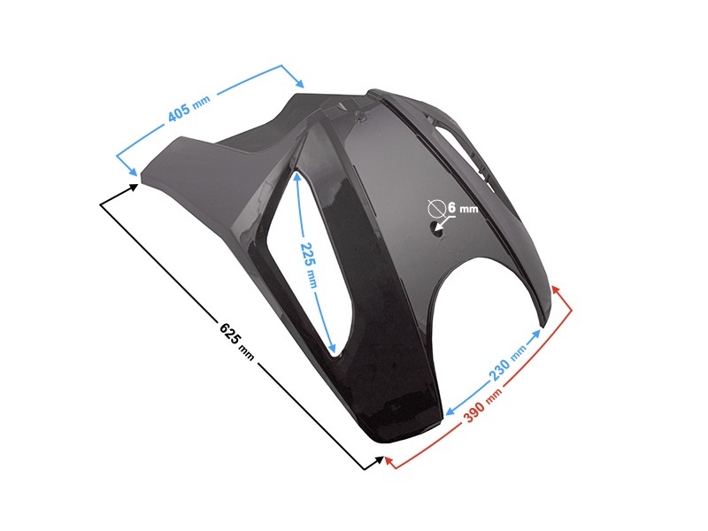 front cover for Tres scooter, black
