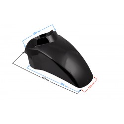 Front bumper casing, for Tres scooter, Black