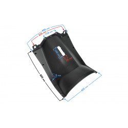 Bottom storage compartment for Tres scooter